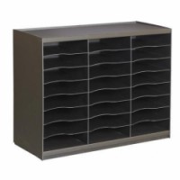 Přihrádkový modul, 24 přihrádek, černý, skladem