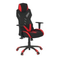 Kancelářská židle Racing, černá/červená, skladem
