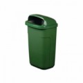 Plastový venkovní odpadkový koš Klasik, objem 50 l, skladem