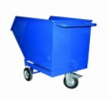 Pojízdný výklopný kontejner, objem 250 l, modrý, 