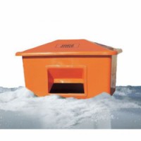 Nádoba na zimní posyp, 550 l, bílá, 