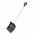 Plastové hrablo s dřevěnou násadou, šířka 46,5 cm, skladem