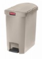 Vysoce kvalitní nášlapný koš Rubbermaid End Step, objem 30 l, béžový, 