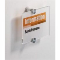 Informační dveřní tabulka Crystal Sign, 105 x 148 mm, 