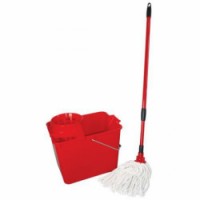 Set třásňového mopu a kbelíku Manutan, skladem