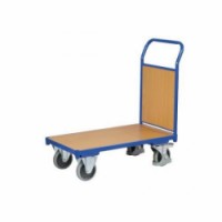 Plošinový vozík s madlem s plnou výplní, do 400 kg, plošina 80 x 55 cm, 