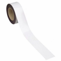 Magnetická páska na regály Manutan, 10 m, bílá, šířka 100 mm, 