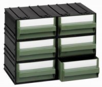 Modulové organizéry, 6 zásuvek, skladem