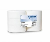 Toaletní papír Celtex Lux Jumbo 2vrstvý, 27 cm, 1780 útržků, bílý, 6 rolí, 
