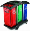 Pojízdný stojan Rubbermaid Triple na odpadkové pytle, 