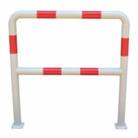 Kovová zábrana Manu, délka 100 cm, bílá/červená, 