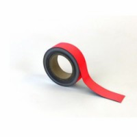 Magnetická páska na regály Manutan, 10 m, červená, šířka 40 mm, 