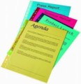 Transparentní obal, typ U, A4, 100 ks, hladký, 40 mikronů, červený, 