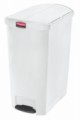 Vysoce kvalitní nášlapný koš Rubbermaid End Step, objem 90 l, bílý, 