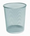 Drátěný odpadkový koš Rib, objem 12 l, stříbrný, skladem