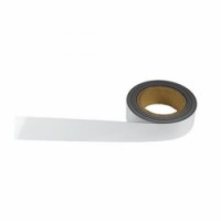 Popisovatelná páska na regály, magnetická, bílá, šířka 40 mm, délka 10 m, skladem