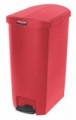 Vysoce kvalitní nášlapný koš Rubbermaid End Step, objem 68 l, červený, 