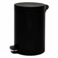 Kovový odpadkový koš Basic, objem 12 l, černý, skladem