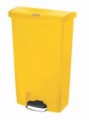 Vysoce kvalitní nášlapný koš Rubbermaid Front Step, objem 68 l, žlutý, 