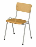 Dřevěná jídelní židle Ekwo Grey, 