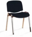 Konferenční židle ISO Chrom, černá, skladem