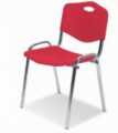 Plastové jídelní židle ISO Chrom, skladem