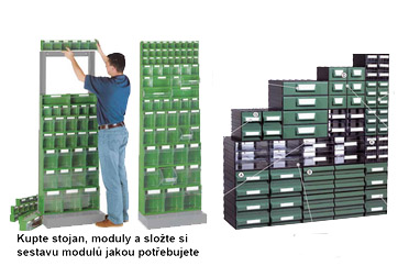 modulové stavebnicové organizéry