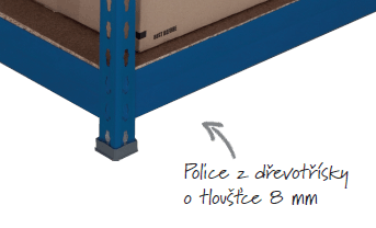 Kvalitní police u levného regálu