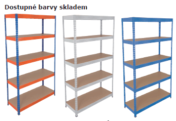 Regály skladem v Ostravě, dostupné skladem